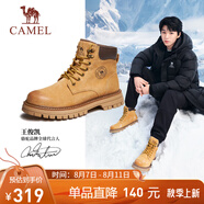 駱駝（CAMEL）王俊凱同款馬丁靴戶外工裝大黃靴男 G15W136025 沙漠黃 41