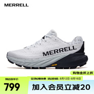 邁樂(lè)（Merrell）戶(hù)外男女款A(yù)GILITY越野跑鞋抓地減震輕量舒適防滑耐磨潮流越野鞋 J068333白黑AGPK-5（男） 42