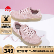 KAPPA卡帕女鞋厚底滑板鞋子女2025秋季新款運動休閑鞋軟底德訓鞋小粉鞋 奶油粉 37