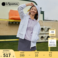 LeSportsac樂(lè )播詩(shī)多彩防曬外套女UPF50輕薄戶(hù)外運動(dòng)連帽衫送女生禮物 茉莉白 均碼