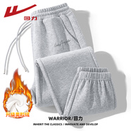 回力（Warrior）加絨加厚休閑衛(wèi)褲女2025年冬季奧粒絨保暖鎖溫戶外防寒時尚束腳褲