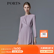 PORTS寶姿女裝春夏優(yōu)雅碎花長(zhǎng)袖連衣裙LM8D035KWT012 肉桂色 3XL (14)