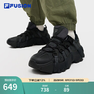 FILAFUSION斐樂潮牌山脈鞋男鞋老爹鞋新款運動休閑鞋 陰影灰/黑-DB 41