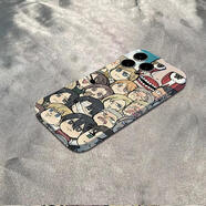 超級京神日漫Q版進(jìn)擊的巨人包菲林硬殼手機殼適用于蘋(píng)果15iPhon iQOONeo5S 進(jìn)擊的巨人包菲林硬殼亮面