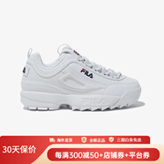 斐樂(lè )（FILA）男鞋 Disruptor 2 時(shí)尚潮流緩震支撐舒適輕質(zhì)男士運動(dòng)鞋 白色121 45.5  (285mm)