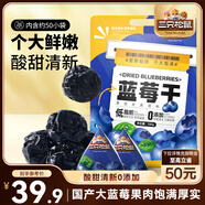 三只松鼠每日藍(lán)莓干500g 蜜餞果干酸甜休閑零食下午茶孕婦兒童健康零食