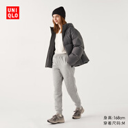 優(yōu)衣庫女裝HEATTECH仿羊羔絨運動褲/衛(wèi)褲束腳保暖褲470135 470135/03灰色 2XL /170/82A