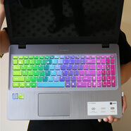 華碩原裝適用筆記本電腦FL8000頑石五代15.6英寸i7-8550U手提鍵盤保護(hù)貼膜 彩虹色買1送1