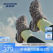 斯凱奇（Skechers）醒山丨戶外鞋男女款春夏透氣徒步登山鞋防滑耐磨休閑運(yùn)動(dòng) 女款-灰色/GRY 40