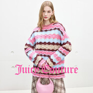 橘滋（Juicy Couture）【含綿羊毛】針織衫女25秋冬新款拼色軟糯毛衣 彩色 S