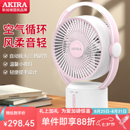 愛(ài)家樂(lè )電風(fēng)扇臺式便攜式桌面家用風(fēng)扇高顏值空氣循環(huán)扇小型充電電風(fēng)扇 粉色FS202