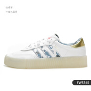 阿迪達斯 （adidas）三葉草SAMBAROSE W 女子經(jīng)典厚底板鞋 AQ1134 FW5345 37