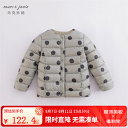 MARC&JANIEmarcjanie馬克珍妮童裝兒童冬裝男女童超輕羽絨服 寶寶羽絨外套嬰 墨綠波點 120