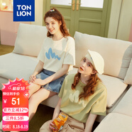 唐獅（TonLion）2025短袖T恤女半袖體恤chic寬松上衣