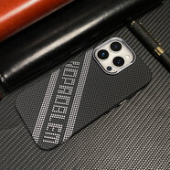 梵皓伊輕薄質(zhì)感凱夫拉碳纖維適用新款蘋(píng)果16Proamx手機殼iPhone15Pro超薄散熱保護套14/17小眾高級感硬殼 凱夫拉-黑英文G61-內置磁吸【碳纖維紋-鋁合金】 IPhone16Proma