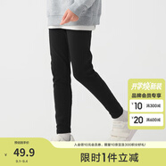 巴拉巴拉童裝女童打底褲2025春裝寶寶兒童長褲小童中大童印花褲子 黑色90001 110