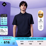 金林德伯格（J.Lindeberg）商場同款夏季新款GOLF防曬翻領T恤短袖情侶POLO衫男女52513Z022 PAF深黑藍 S