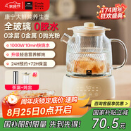 World Kitchen康寧全玻璃養(yǎng)生壺恒溫壺燒水壺熱水壺家用多功能辦公室煮茶器煮茶壺電熱水壺1.6L(茶漏+燉盅款）