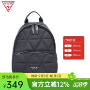 GUESS時(shí)尚百搭女包通勤休閑書(shū)包粉色背包簡(jiǎn)約精致印花雙肩包七夕禮物 黑色小背包