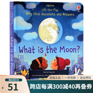 英文原版 What is the Moon 月亮是什么 Usborne Lift the flap Very First Questions and Answers科普認知翻翻書(shū) 幼兒英文啟蒙 綠山墻