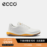 愛步（ECCO）高爾夫男鞋 GOLF球鞋運動鞋輕量緩震休閑鞋 高爾夫超輕132264 HL 白色/橙色13226456453 39