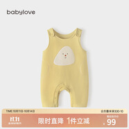 babylove寶寶背帶褲春秋外穿連體褲超萌可愛休閑長(zhǎng)褲洋氣嬰兒褲子