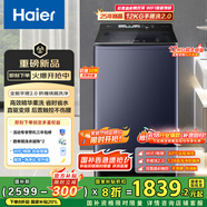 海爾（Haier）波輪洗衣機(jī)全自動(dòng)12kg大容量家用 直驅(qū)一級(jí)能效家電國(guó)家補(bǔ)貼20%精華洗 手搓洗2.0 XQB120-BSE35DU1