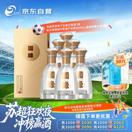 今世緣 國緣對開(kāi) 柔雅型白酒 42度 500ml*6瓶 整箱裝 