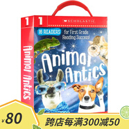 英文原版 Early Learners 16冊盒裝 Animal Antics First Grade Reader Box Set 學(xué)樂學(xué)前幼兒園閱讀啟蒙 Guided Reader 紅色 夢想童趣