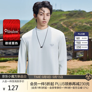 卡賓保暖長(cháng)袖T恤男2024秋冬新款簡(jiǎn)約黑白純色內搭 米白色12 46 