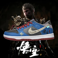 AIR莆田男鞋空軍一號純原板鞋低幫aj男女款休閑情侶款學(xué)生運動(dòng)鞋 Dunk黑神悟空 36