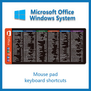 IGIFTFIRE3D Production keyboard shortcuts Mouse pad  CAD/3Dmax/AE Microsoft Office-Win Engl 900x400mm x 5mm