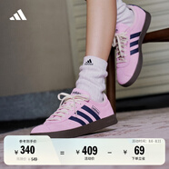 adidas「T頭鞋」VL COURT 2.0復(fù)古休閑板鞋德訓(xùn)鞋阿迪達(dá)斯輕運(yùn)動(dòng)   紫色/暗藏青/乳白色   47
