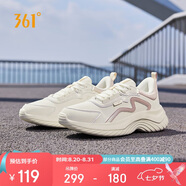 361°運動(dòng)鞋女秋季雨天通勤防潑水休閑厚底健身跑步鞋子女682232233-1