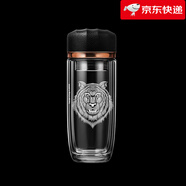 雷德夫（LEIDFOR）G2 【動(dòng)物系列】玻璃杯 茶杯 辦公室水杯車(chē)載杯 東北虎280ml