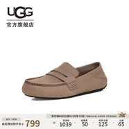 UGG春季新款男士舒適淺口豆豆鞋樂福鞋 1166762 SKP|煙羽灰色 45 