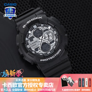 卡西歐（CASIO）【送禮物】男手表G-SHOCK黑武士悟空黑金潮流時(shí)尚運動(dòng)電子表 GA-140GM-1A1布魯黑灰-全國聯(lián)保