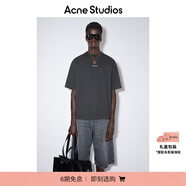 ACNE STUDIOS 男士徽標標識棉質(zhì)字母印花寬松短袖T恤上衣BL0278 黑色 XS