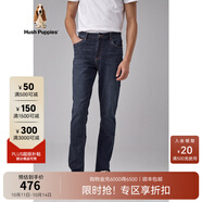 暇步士（Hush Puppies）男裝秋冬男士直筒寬松牛仔褲 055中藍(lán)2 42