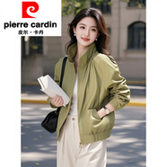 皮爾卡丹（pierre cardin）感2025新款獨特超好看漂亮小香風(fēng)綠色短款沖鋒短外套女早春季 綠色外套 XL (120-135斤)