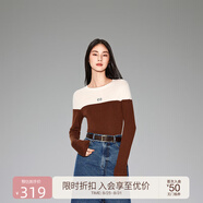 歐時(shí)力（ochirly）爆款升級羊毛衫針織毛衣上衣內搭復古24秋冬新品 淺杏880 L