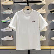 李寧（LI-NING）lining短袖2025蘇贊助限定款足球運(yùn)動(dòng)吸汗時(shí)尚潮流棉質(zhì)短袖 乳白色 S