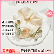 卡瑪倫（KAMALUN）鈴蘭花頭繩女高級(jí)感森系皮筋蝴蝶結(jié)大腸發(fā)圈小清新頭花頭飾送女友 鈴蘭花蝴蝶結(jié)大腸圈+品牌禮盒