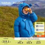 巴拉巴拉balaOne兒童羽絨服男童女童冬連帽外套保暖2025三防209425107205
