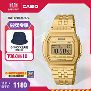 卡西歐（CASIO）SPORT A1000系列極簡棱角設計小方塊 商務休閑腕表 男女通用 A1000G-9DF