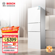 博世（BOSCH） 274升 三門冰箱小型電冰箱混冷無霜維他保鮮玻璃面板（白色）KKU28S20TI
