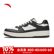 安踏（ANTA）破繭丨男鞋板鞋季厚底增高休閑鞋經(jīng)典運(yùn)動(dòng)小白鞋112448010 象牙白/基礎(chǔ)黑-2 39