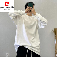 皮爾卡丹高端拼接撞色毛衣男款秋冬加厚感痞帥外套日系潮牌冬季慵懶針織衫 搭配白色長(zhǎng) S