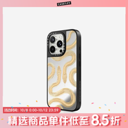 CASETIFY 大王蛇系列 黑色/金色/透明大王蛇 適用于iPhone17/16/15 Air/Plus/Pro/Max 蘋(píng)果手機保護殼 金色大王蛇（鏡面黑框Magsafe） iPhone 15 P