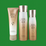 佰草集（HERBORIST）典萃套裝凝時(shí)臻顏洗面奶水乳液補(bǔ)水保濕緊致抗皺百草集 潔面+水+乳液